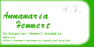 annamaria hemmert business card